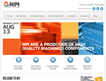 Tablet Screenshot of npi-solutions.com